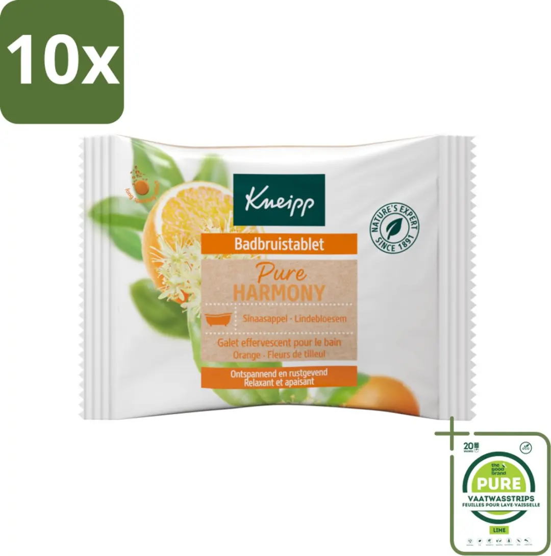Kneipp Badbruistablet Oranje Lindebloesem