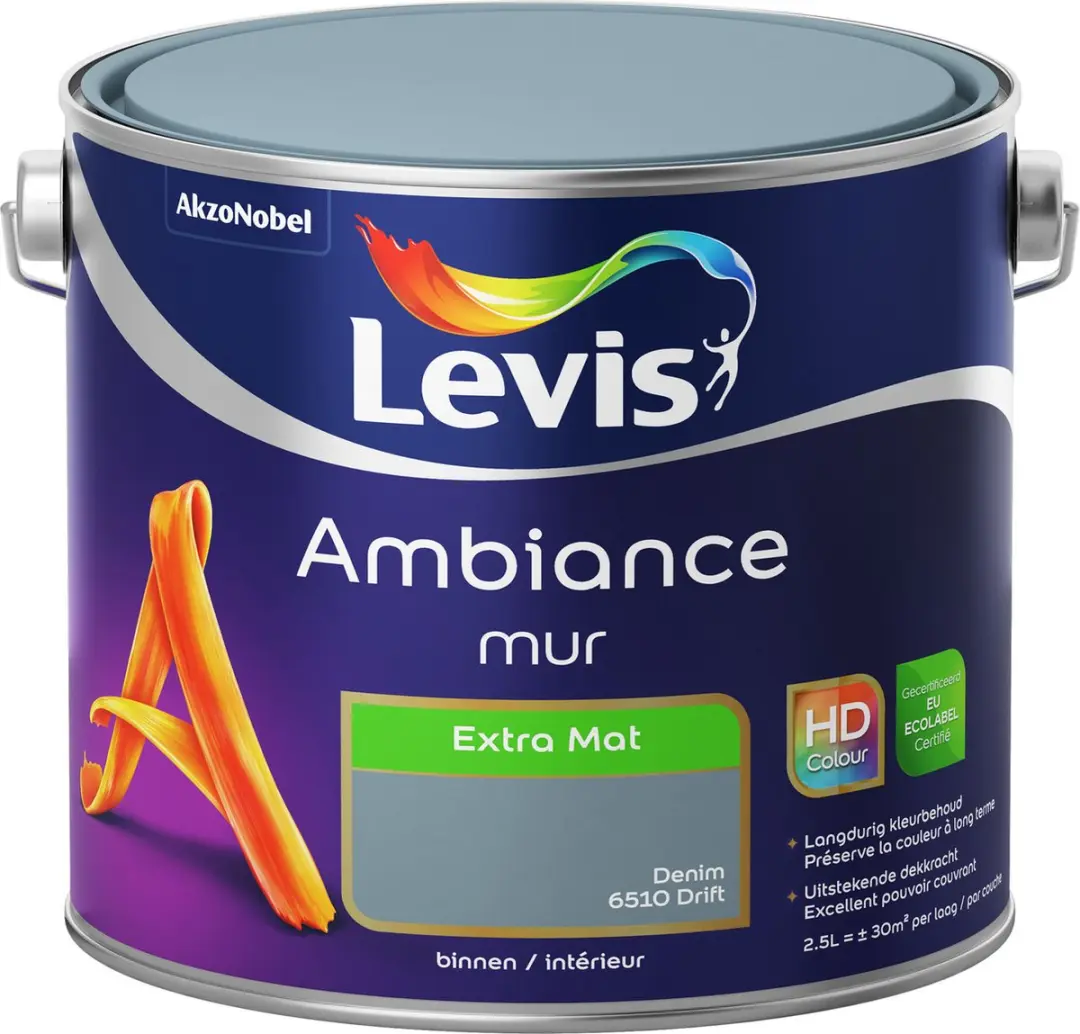 Levi's Ambiance Mur Extra Mat Denim Drift 2,5L