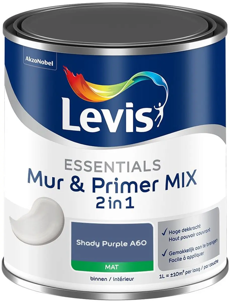 Levi's Essentials Mur & Primer Mix Shady Purple A60 Mengverf 1L