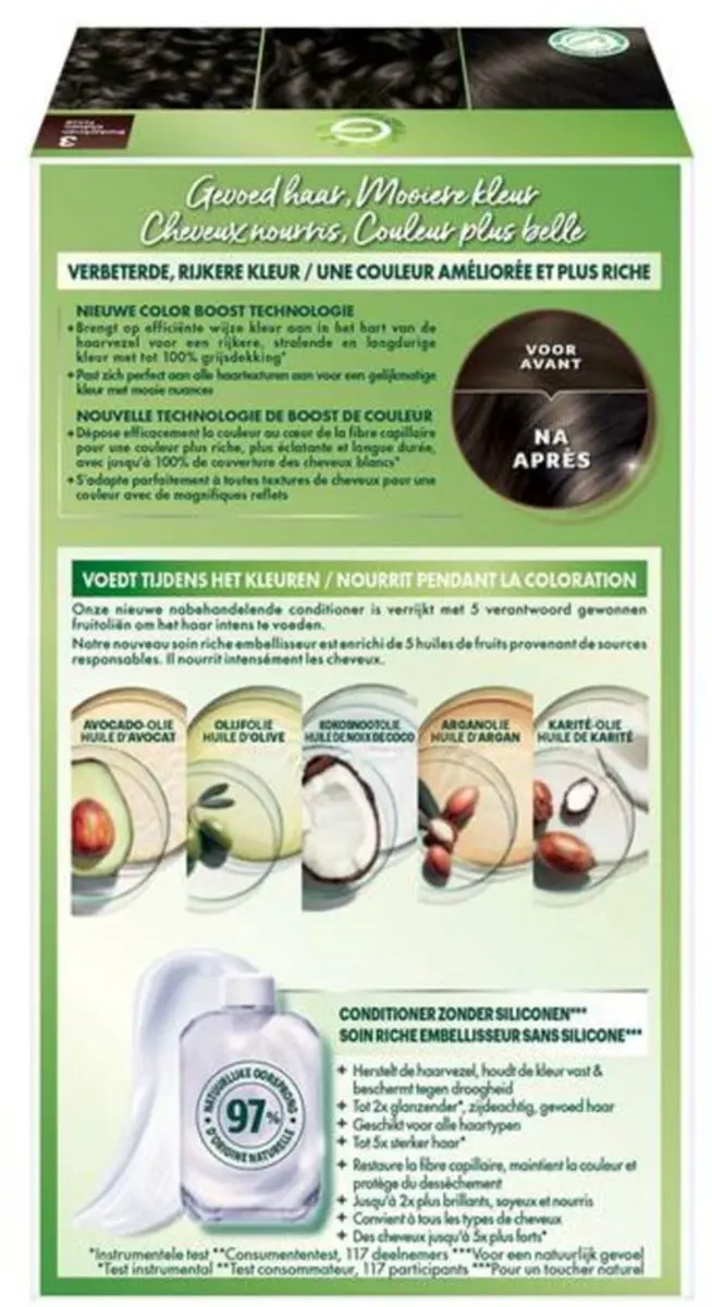 Garnier Nutrisse Ultra Crème 3 Donkerbruin Haarkleuring - 7 Stuks