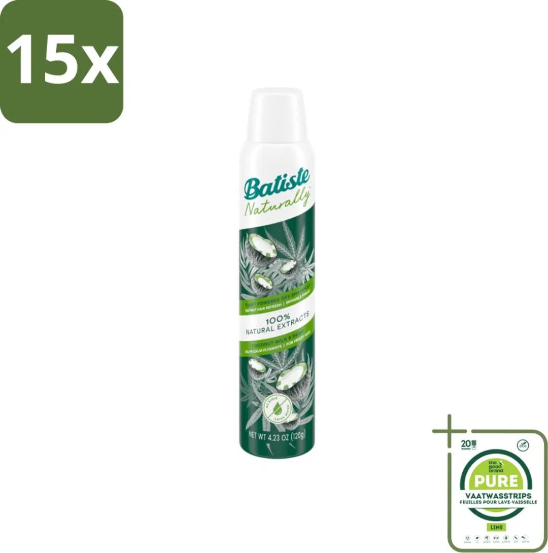 Batiste Naturally Droogshampoo 200ml