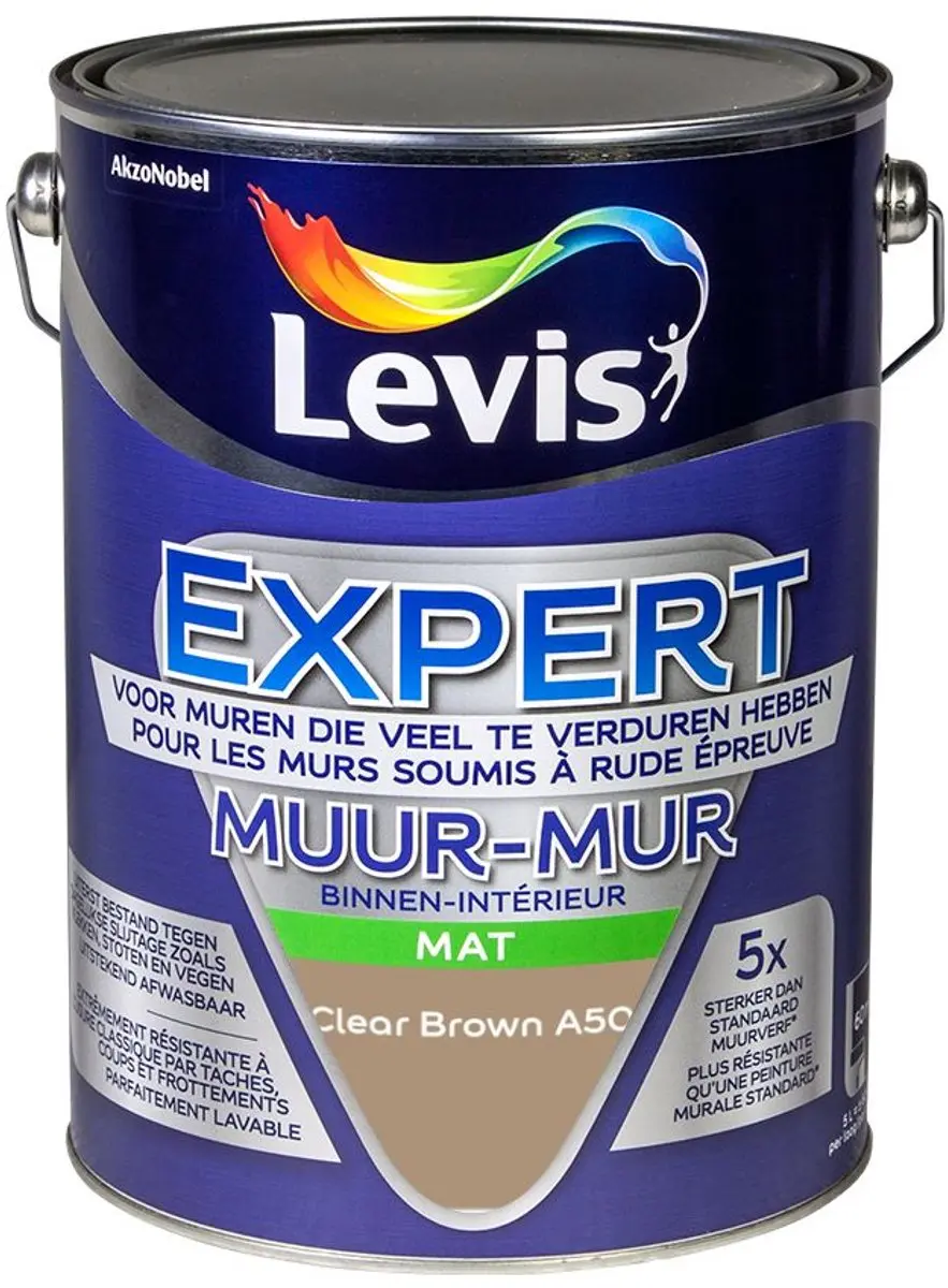 Levi's Expert Muur Binnen Mix Clear Brown A50 Mengverf 5L