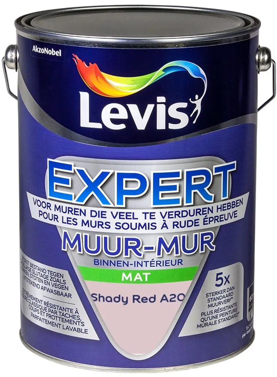 Levi's Expert Muur Binnen Mix Shady Red A20 Mengverf 5L