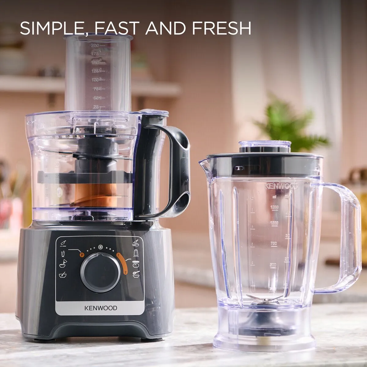 Kenwood MultiPro FDP31.170GY Foodprocessor 800W - Grijs
