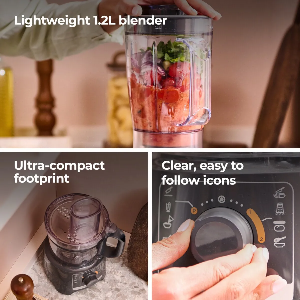 Kenwood MultiPro FDP31.170GY Foodprocessor 800W - Grijs