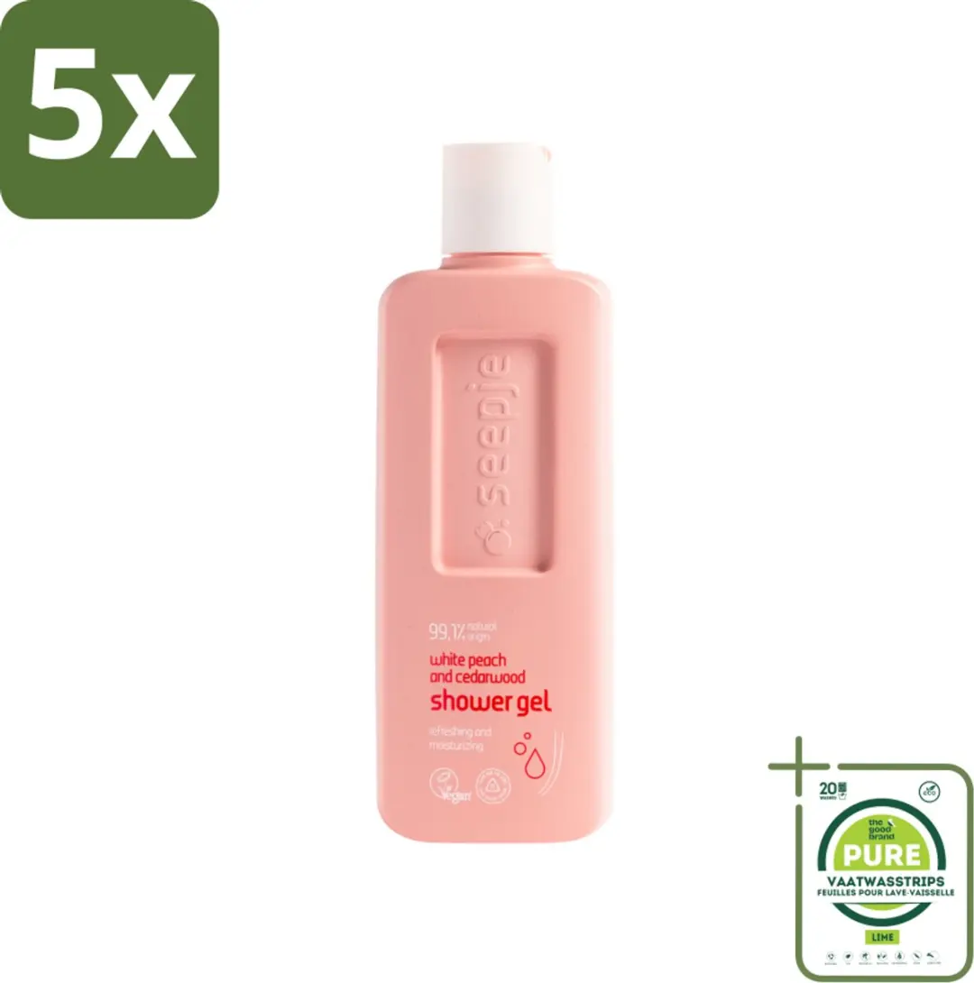 Seepje Douchegel Witte Perzik & Cederhout 1500ml