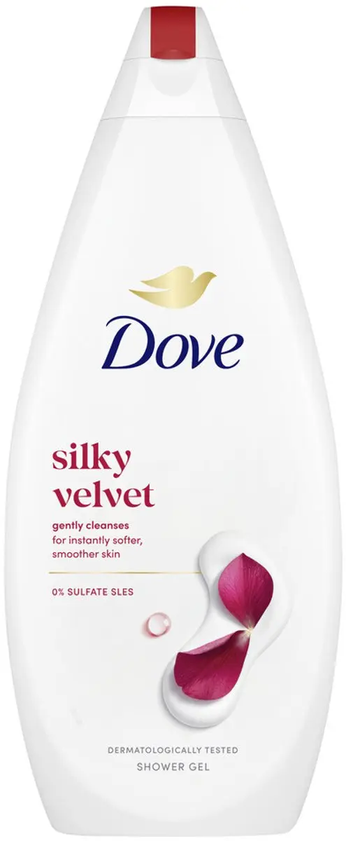 Dove Douchecrème Silky Velvet 250ml - 24 Stuks