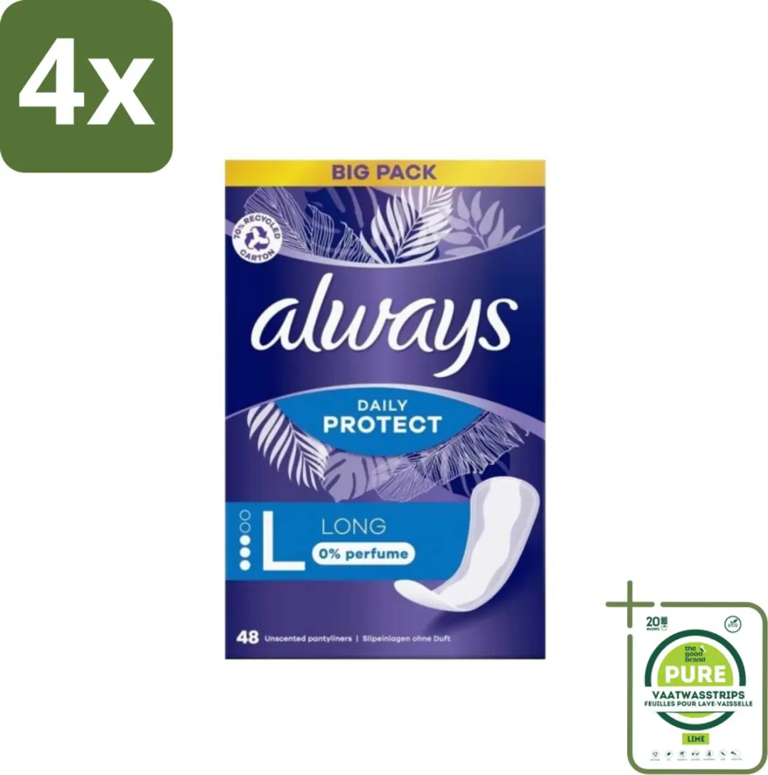 Always Inlegkruisjes Long 0% Parfum