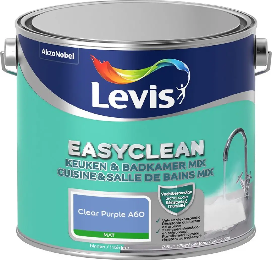 Levi's Easyclean Mengverf Clear Purple A60 2,5L
