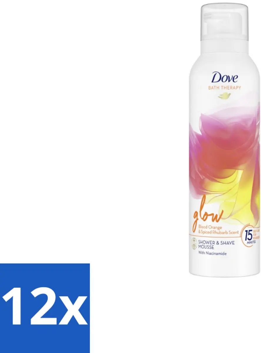 12 x Dove Douche- & Scheerschuim