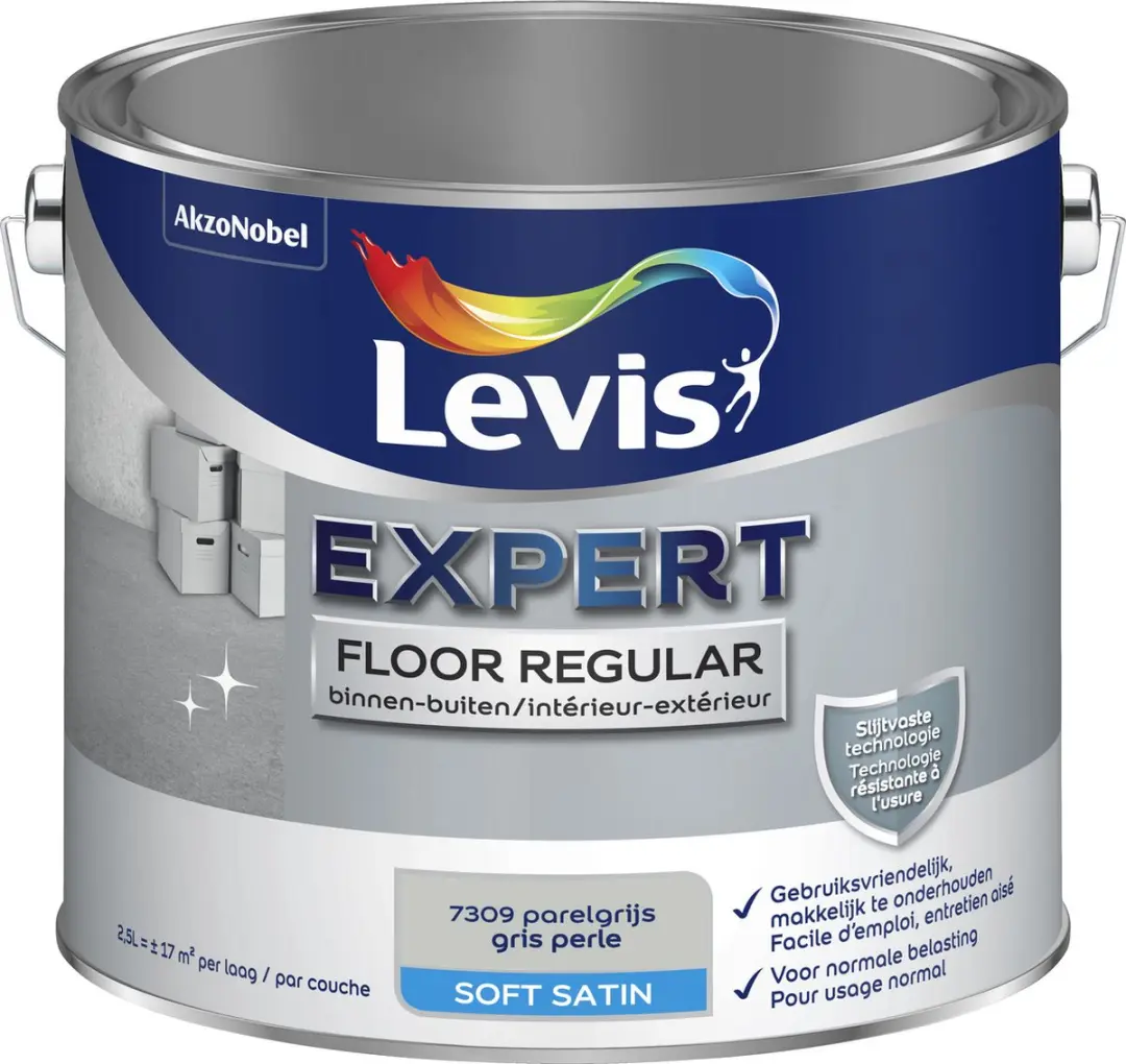 Levi's Expert Floor Regular Parelgrijs 2,5L