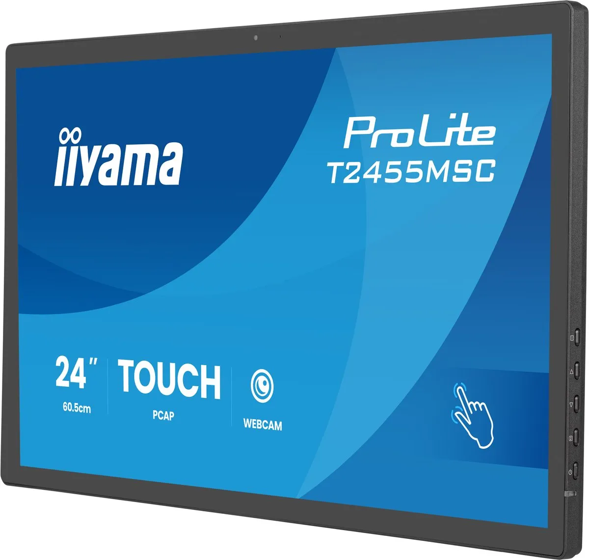 iiyama ProLite T2455MSC-B2 Monitor 24" - Full HD Touch - Webcam - Ingebouwde speakers