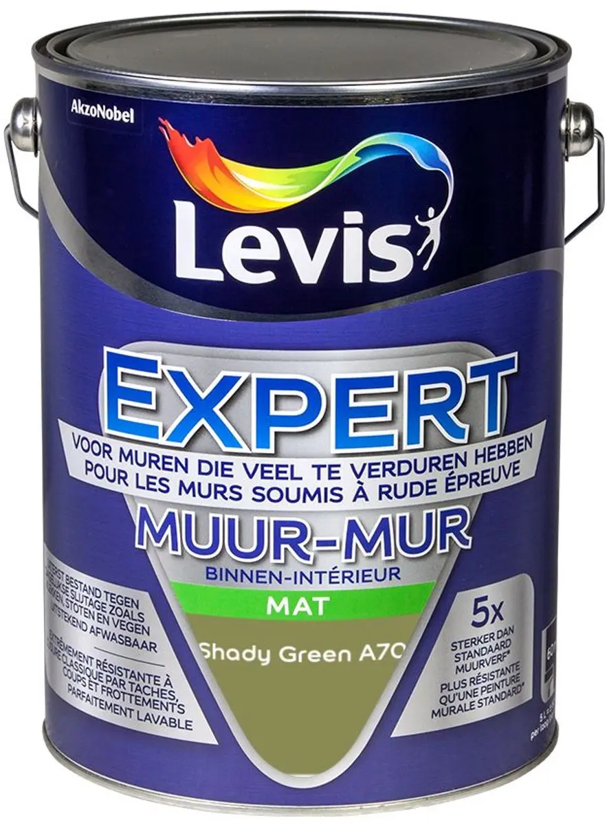 Levi's Expert Muur Binnen Mix Shady Green A70 Mengverf 5L