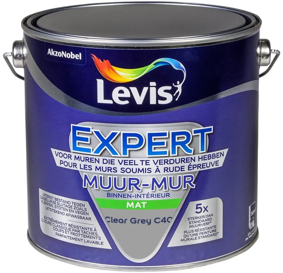 Levi's Expert Muurverf Clear Grey C40