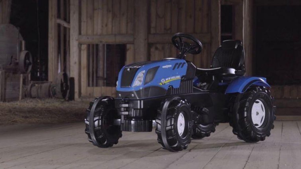 OutDoor Rolly Toys Traktor 3/7 New Holland - Loopauto - Voor kinderen - Blauw
