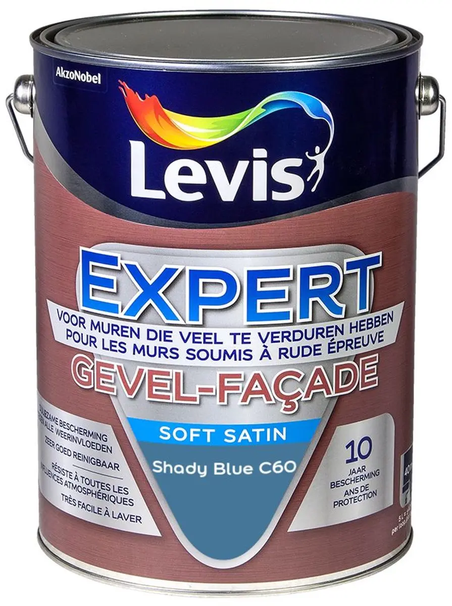 Levi's Expert Gevel Mix Shady Blue C60 Mengverf 5L