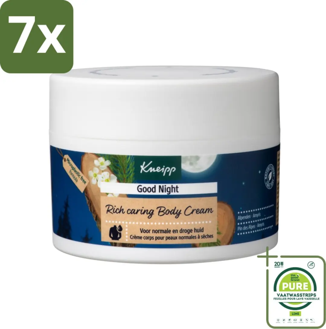 Kneipp Good Night Bodycrème 200ml - 7 Stuks
