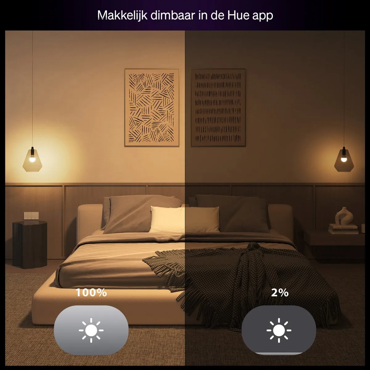 Philips Hue Essential Slimme A60 RGBW 8W - 2 Stuks - Mat - afbeelding 6 van 6