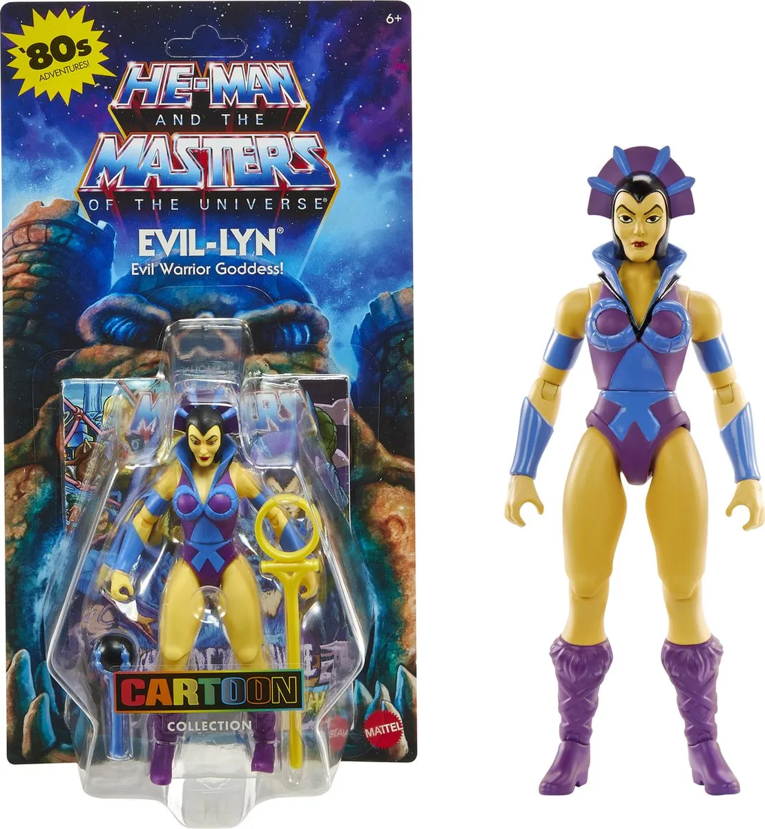 Mattel Masters of the Universe Origins Evil-Lyn Action Figuur - 14cm - Multicolor - afbeelding 6 van 6