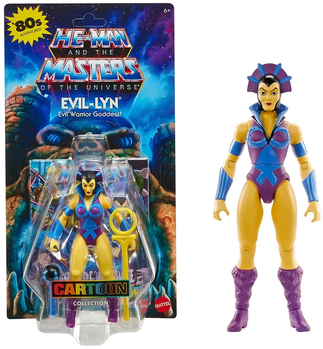Mattel Masters of the Universe Origins Evil-Lyn Action Figuur - 14cm - Multicolor