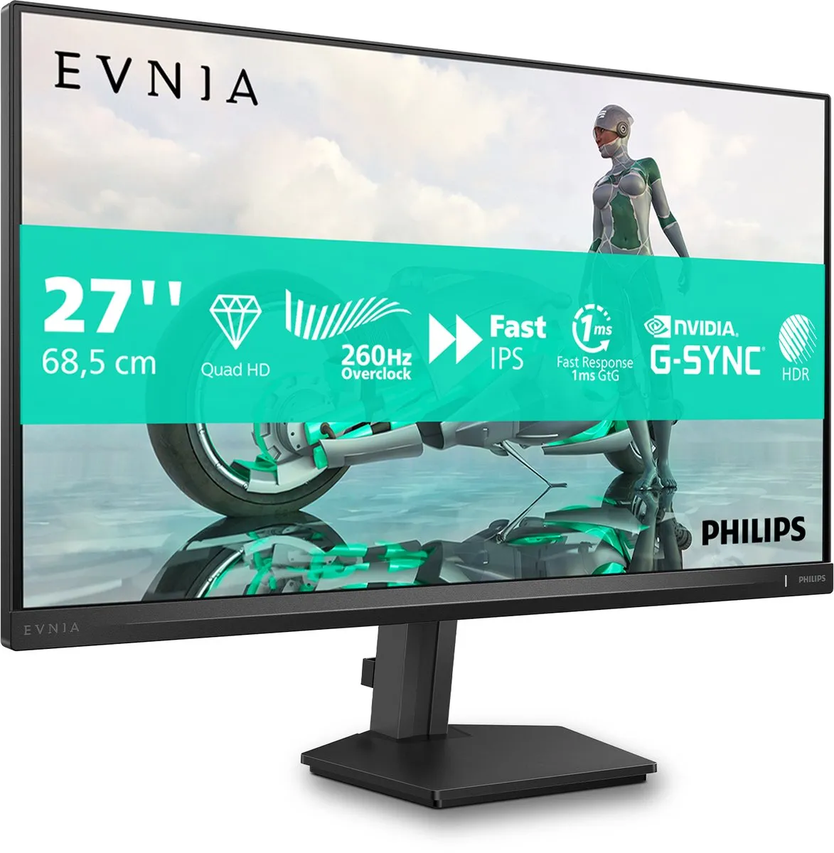 Philips Evnia 3000 27M2N3500PF/00 computer monitor 68,6 cm (27") 2560 x 1440 Pixels Quad HD LCD Zwart