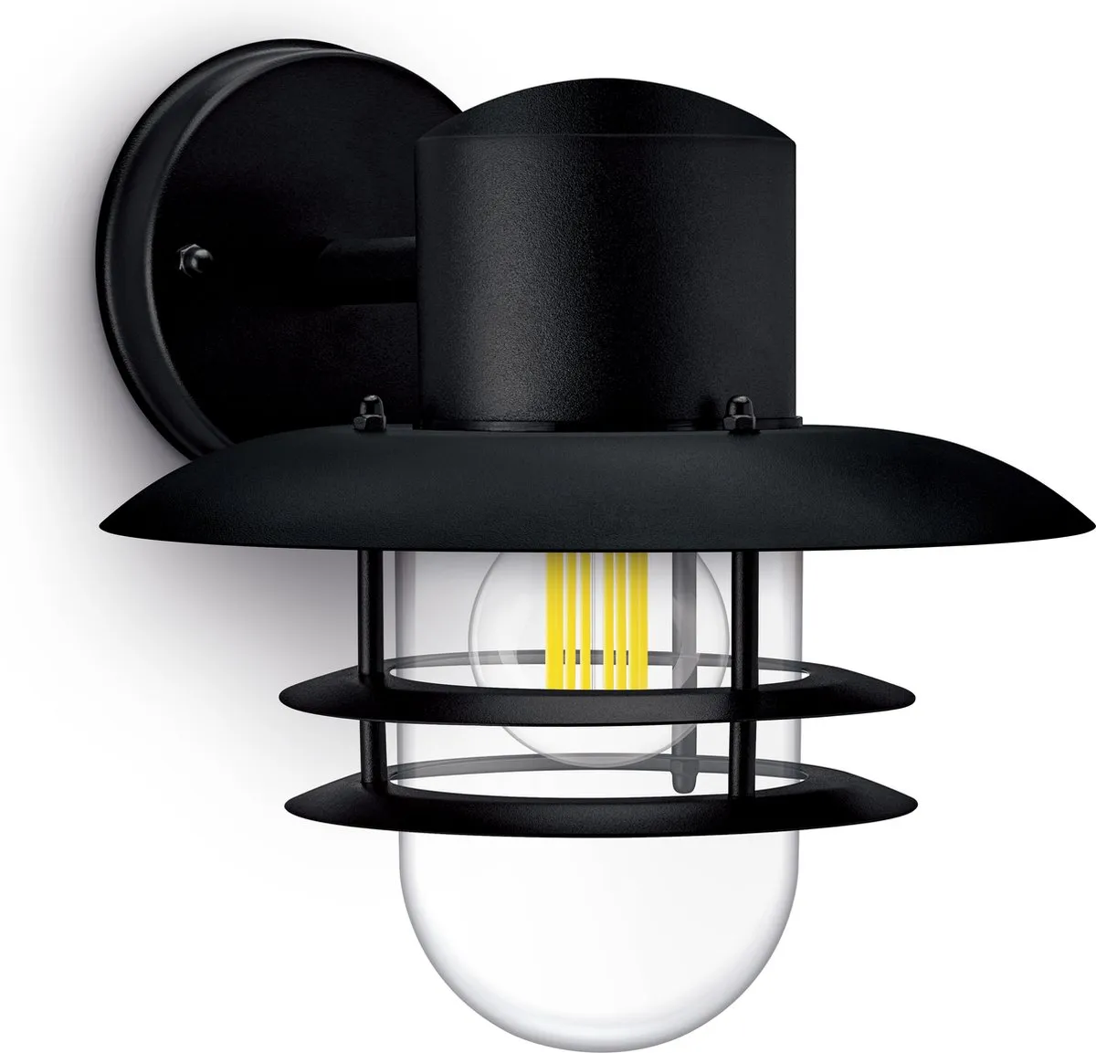 Philips Hue Inyma Wandlamp E27 Zwart - Warmwit