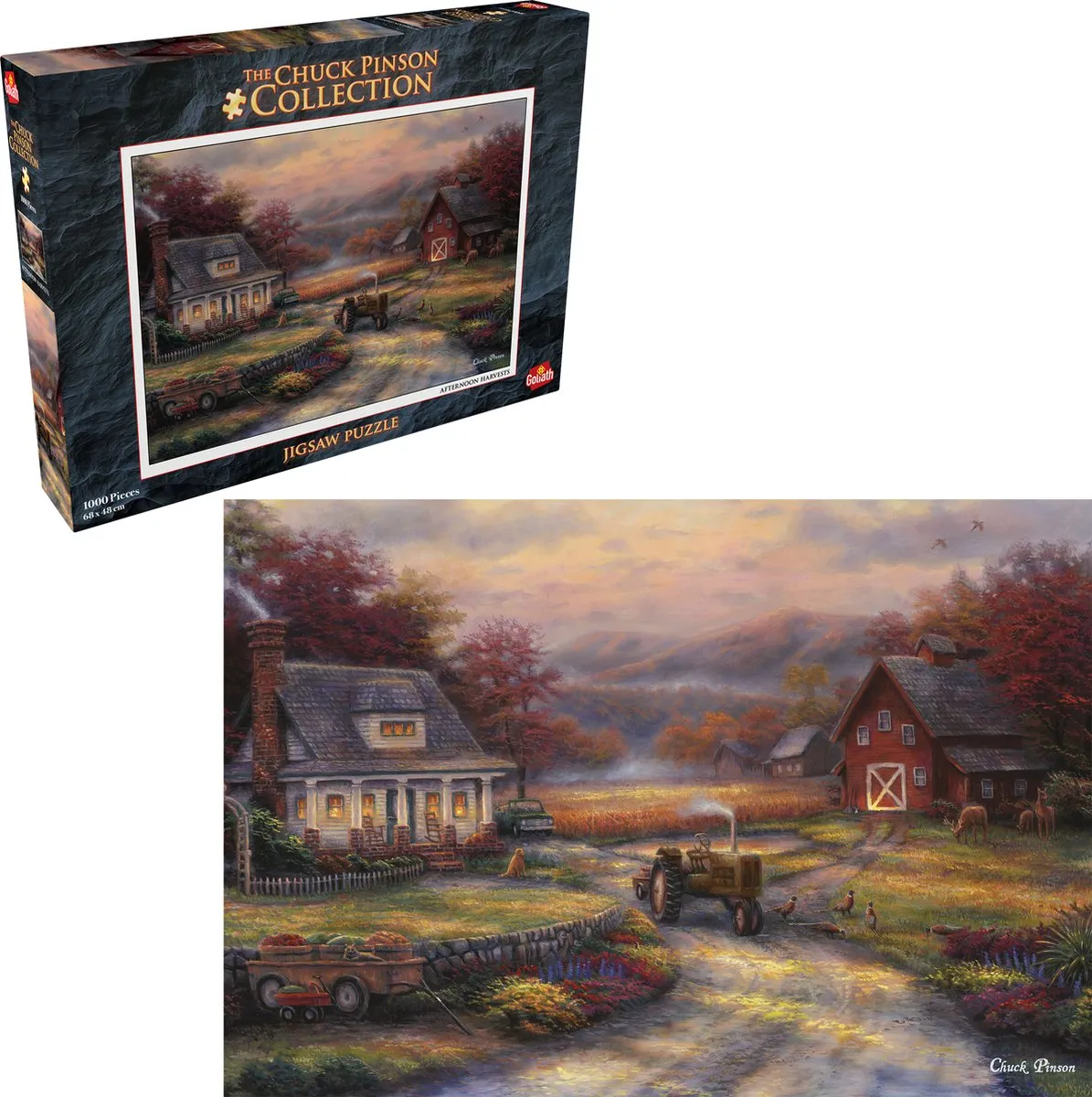 Goliath Chuck Pinson Afternoon Harvests Puzzel 1000 Stuks - Multicolor