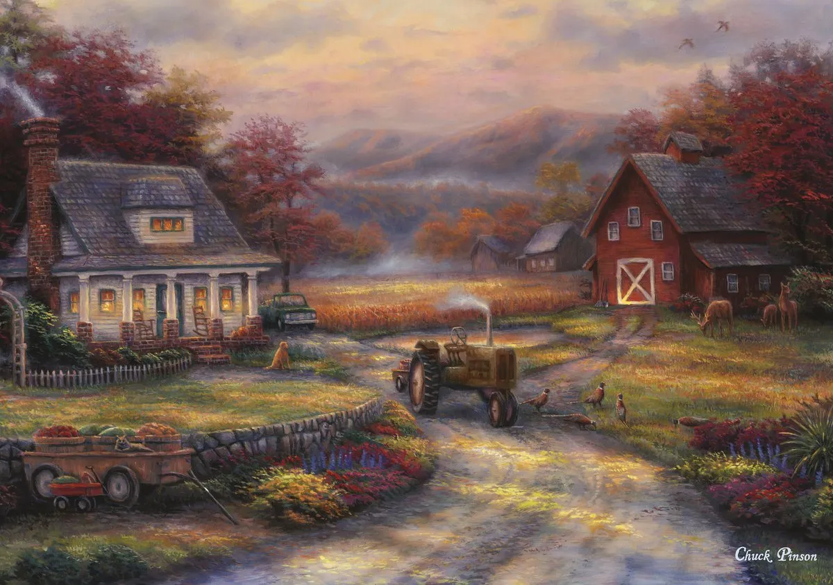 Goliath Chuck Pinson Afternoon Harvests Puzzel 1000 Stuks - Multicolor