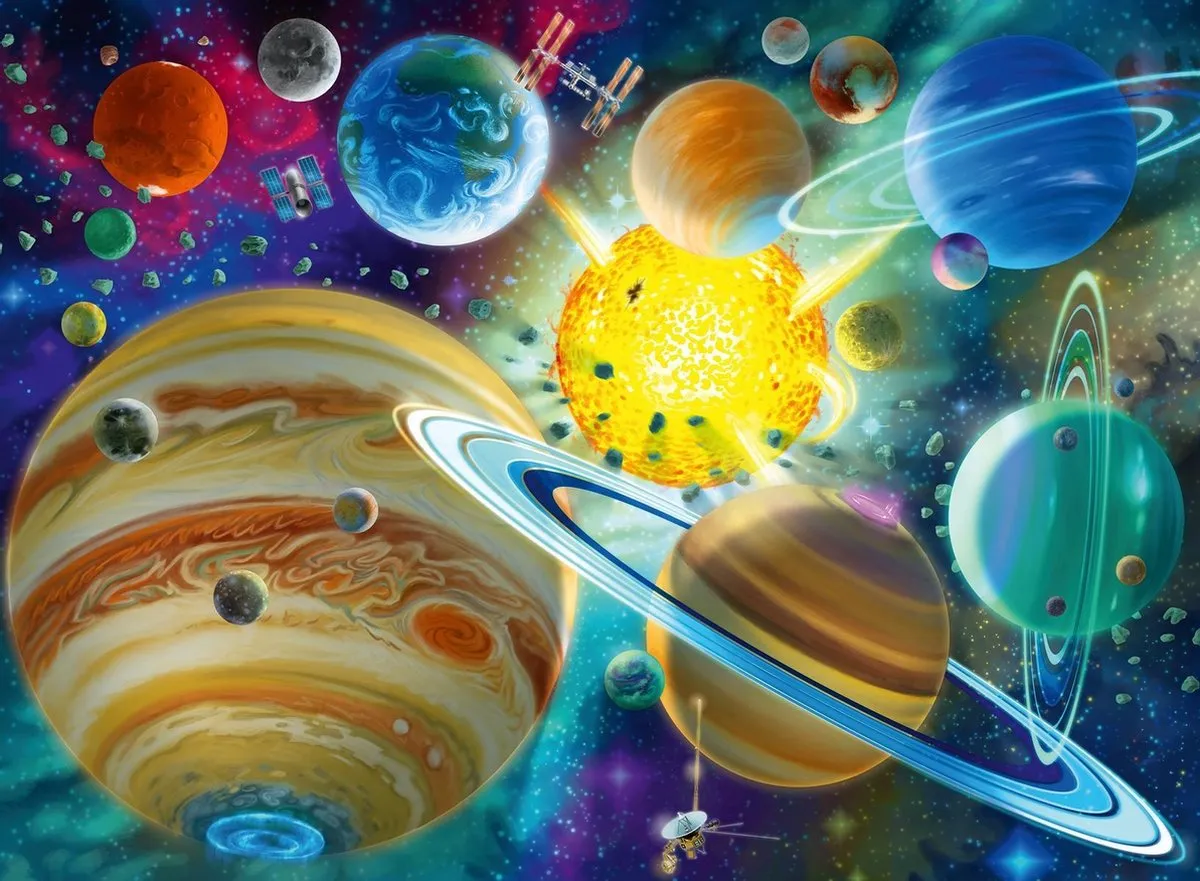Ravensburger Kosmische Verbinding Legpuzzel 150 Stuks - Multicolor - afbeelding 3 van 3