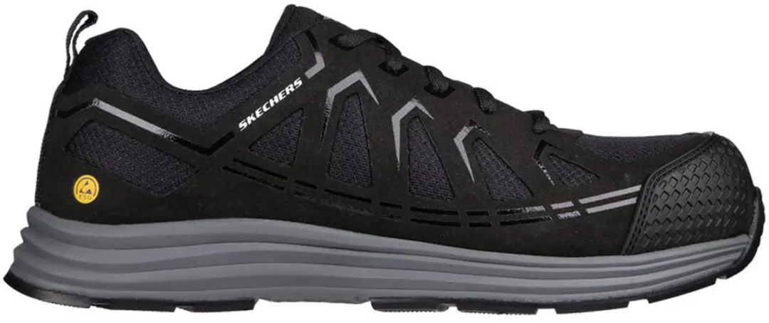 Skechers Malad II Heren Veiligheidsschoen - Zwart