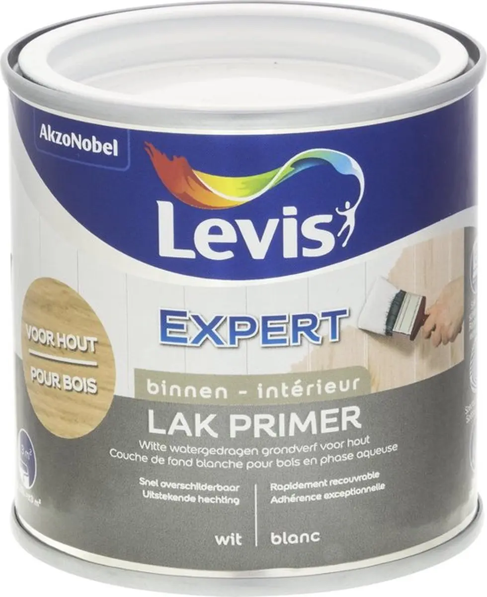 Levis - Expert Hout Primer Binnen - Wit - 0,25 L