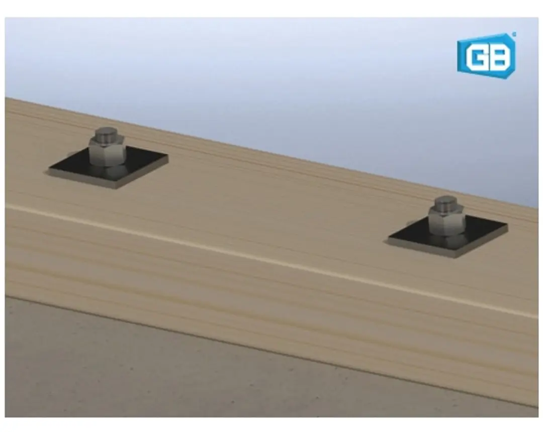 GB volgplaat vz M12 40x40x3mm