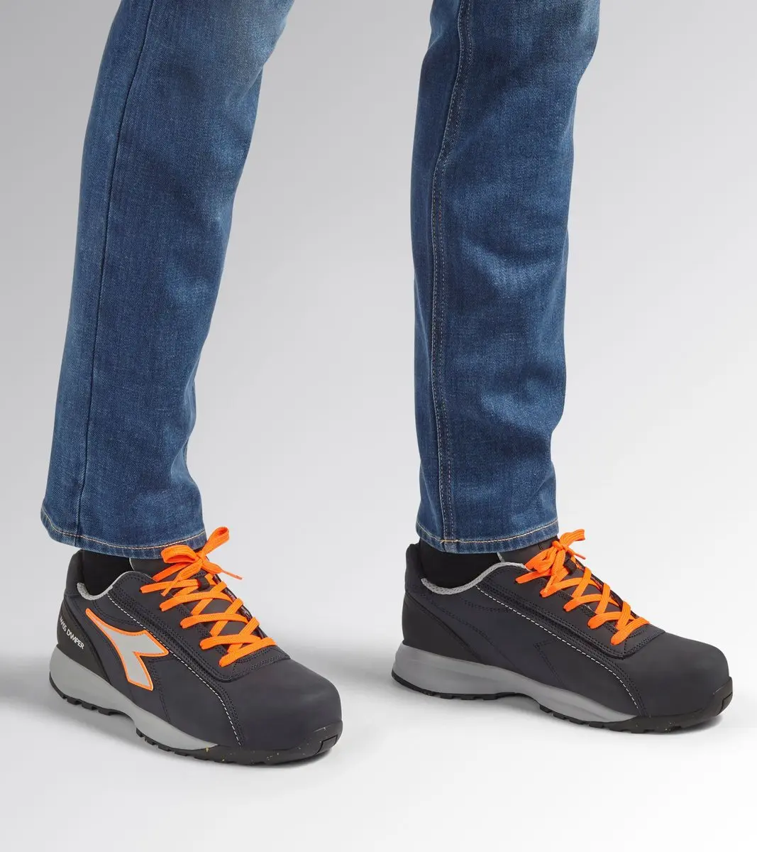 Diadora GLOVE MDS LOW S3S FO SR D. Navy/F. Orange 36