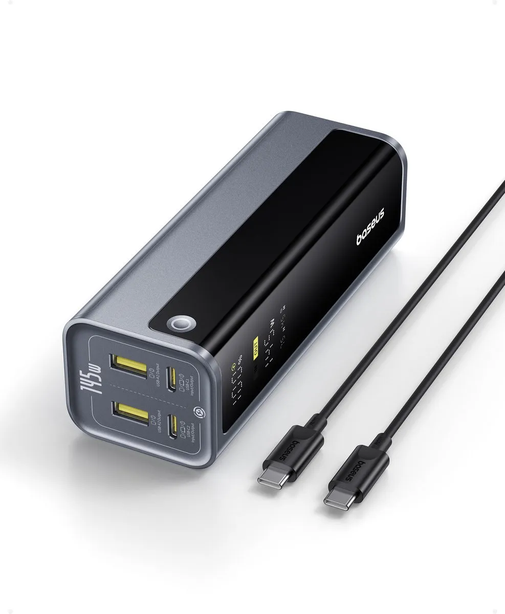 Baseus EnerGeek Power Bank P10082109813-00 - 145W 20800mAh - Grijs