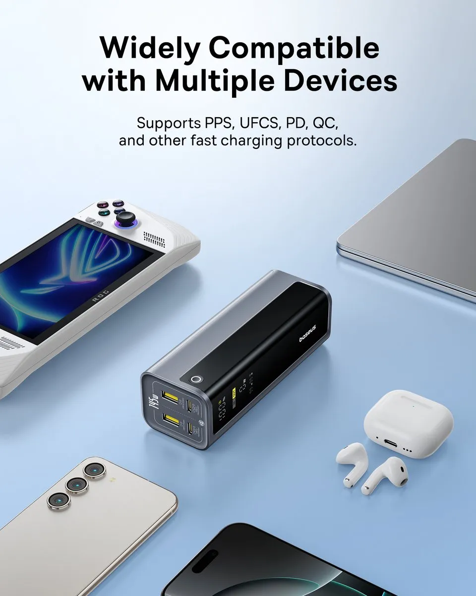 Baseus EnerGeek Power Bank P10082109813-00 - 145W 20800mAh - Grijs