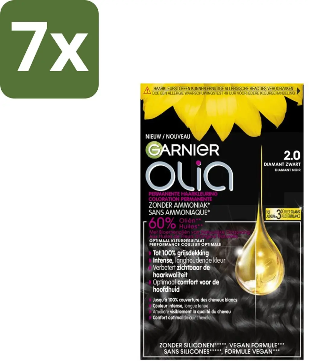 Garnier Olia 2 Haarkleuring Diamant Zwart