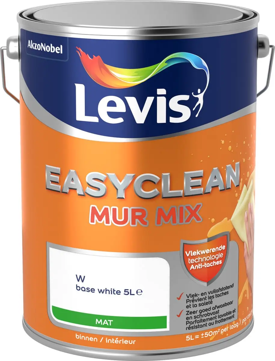 Levi's Easyclean Mur Mat Mix Clear Green B10 Mengverf 5L