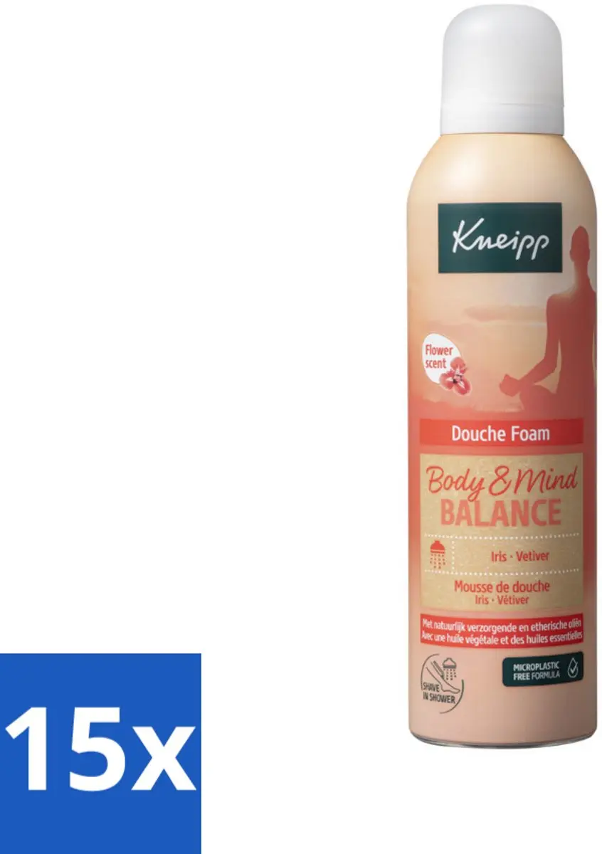 Kneipp Douche Schuim Body & Mind Balance Iris & Vetiver 200ml