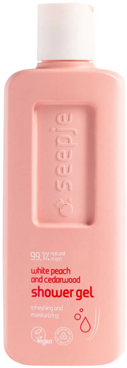 Seepje Douchegel Witte Perzik & Cederhout 300ml - 7 Stuks