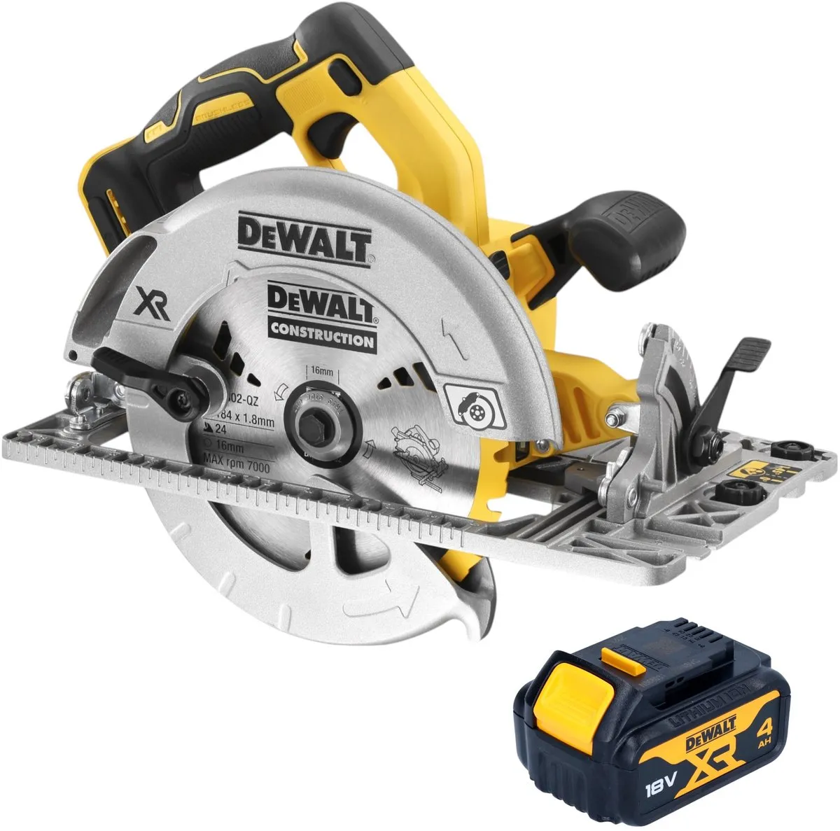 DeWalt DCS 572 Accu-cirkelzaag 18V 184mm