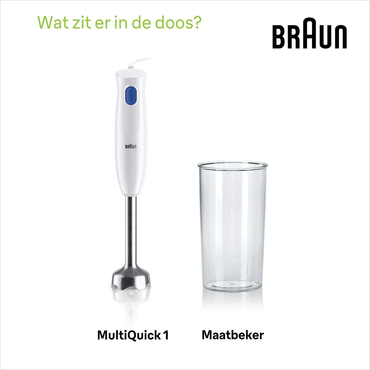 Braun MultiQuick 1 MQ10.001MWH Staafmixer - 450W - Wit - afbeelding 6 van 6