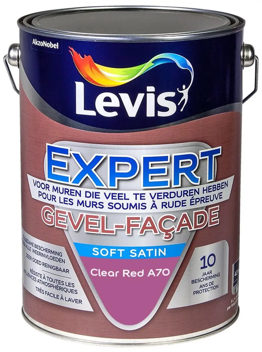 Levi's Expert Gevel Mix Clear Red A70 Mengverf 5L