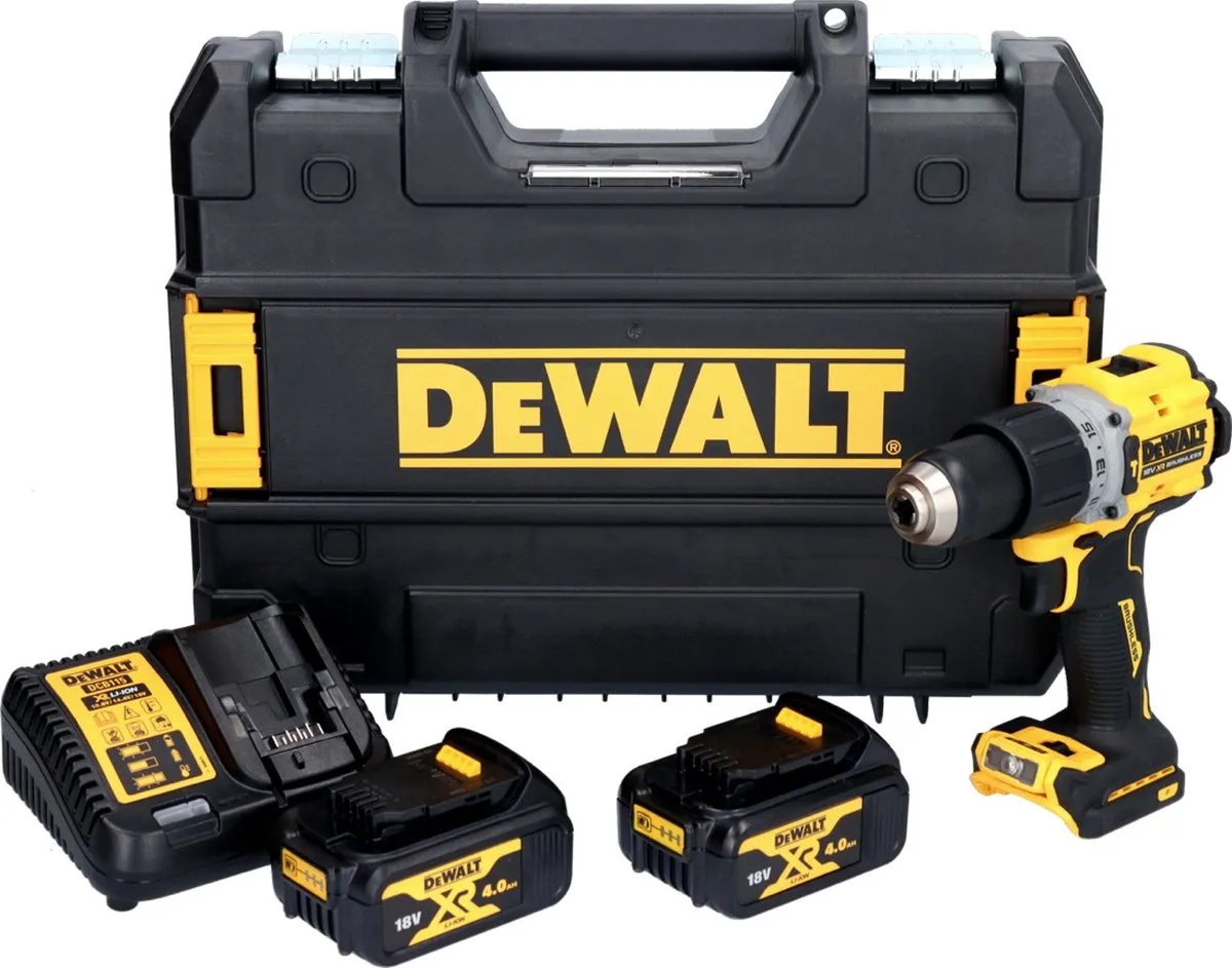 DeWalt DCD805M2T Klopboormachine 18V 90Nm - 2x 4,0Ah + Oplader + TSTAK - afbeelding 3 van 5