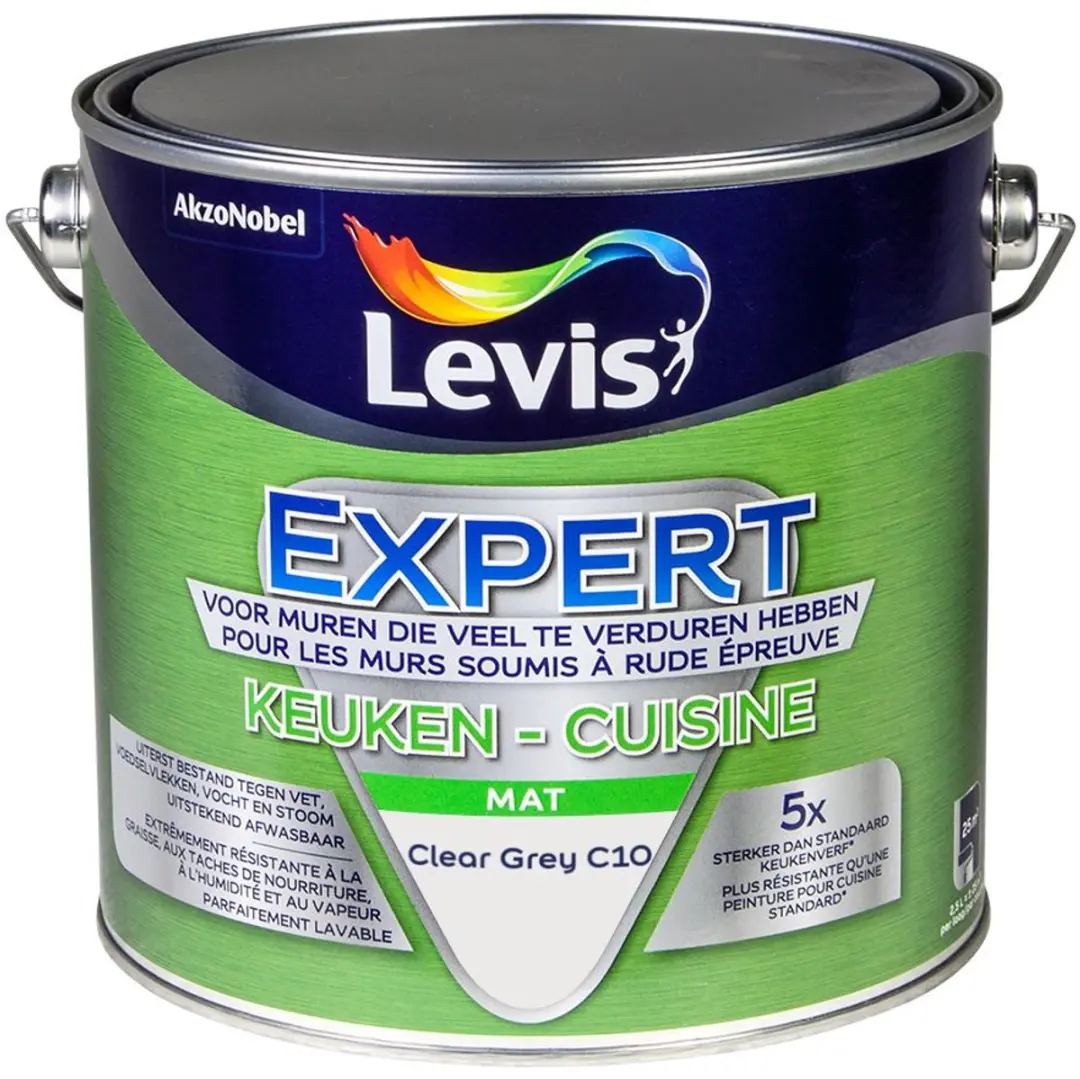 Levi's Expert Keuken Mix Clear Grey C10 Mengverf 2,5L