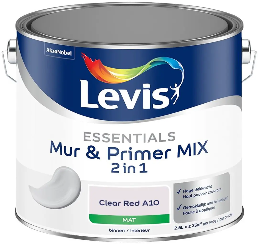 Levi's Essentials Mur & Primer Mix Clear Red A10 Mengverf 2,5L