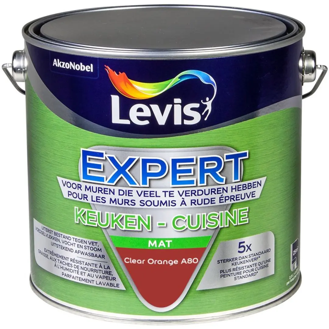 Levi's Expert Keuken Mix Clear Orange Mengverf 2,5L