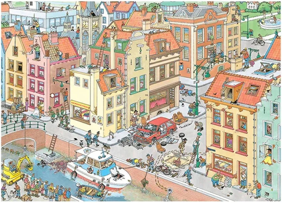 Jan van Haasteren Het Ontbrekende Stukje puzzel - 1000 stukjes