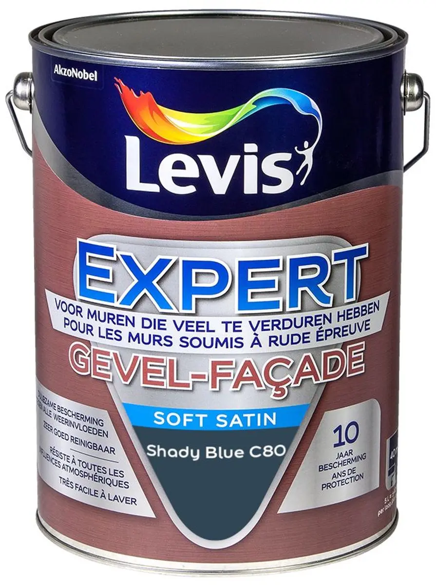 Levi's Expert Gevel Mix Shady Blue C80 Mengverf 5L