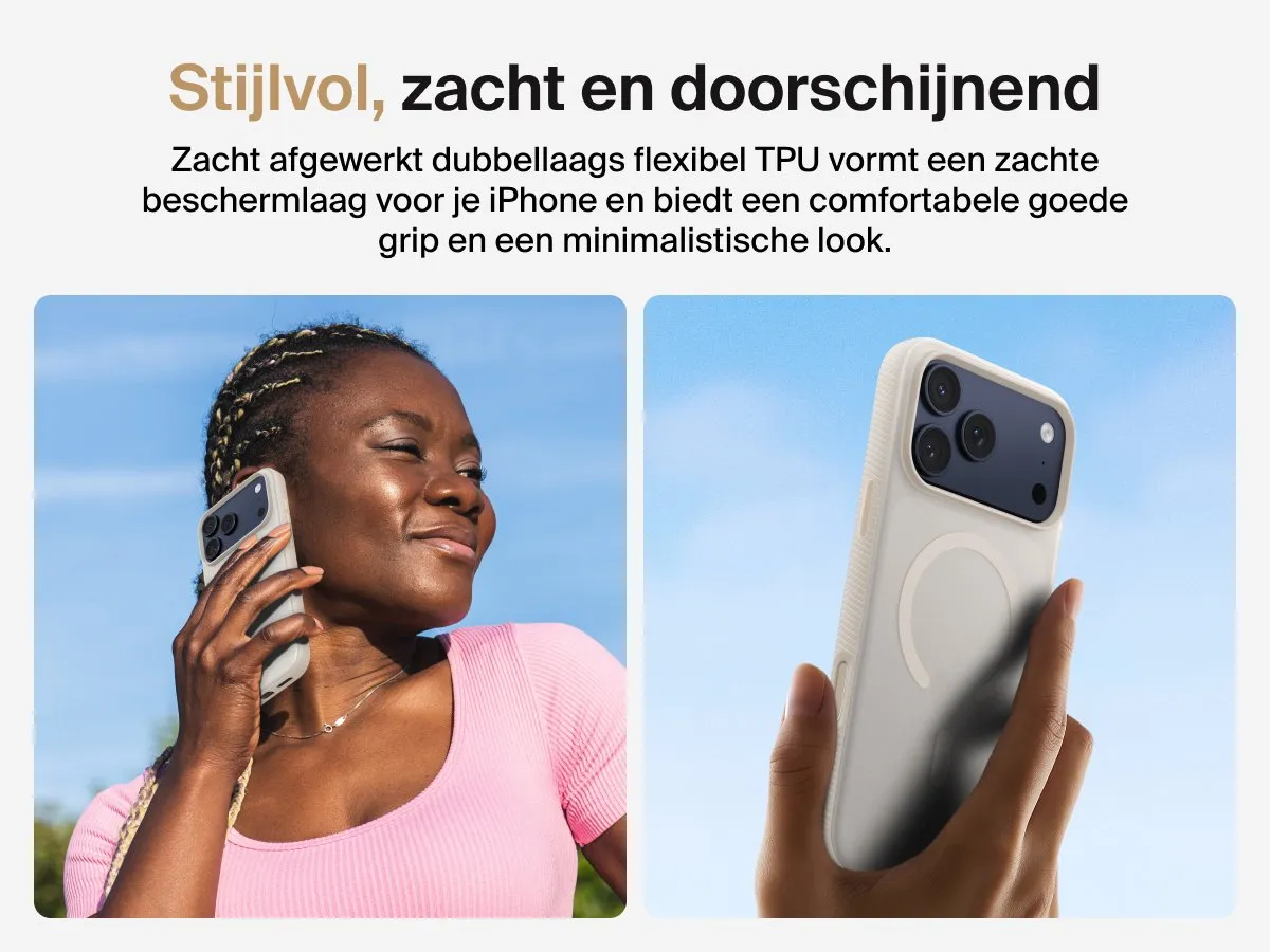 Belkin SheerForce Grip Hoesje iPhone 17 Pro Max MSA036HQSA - Zand