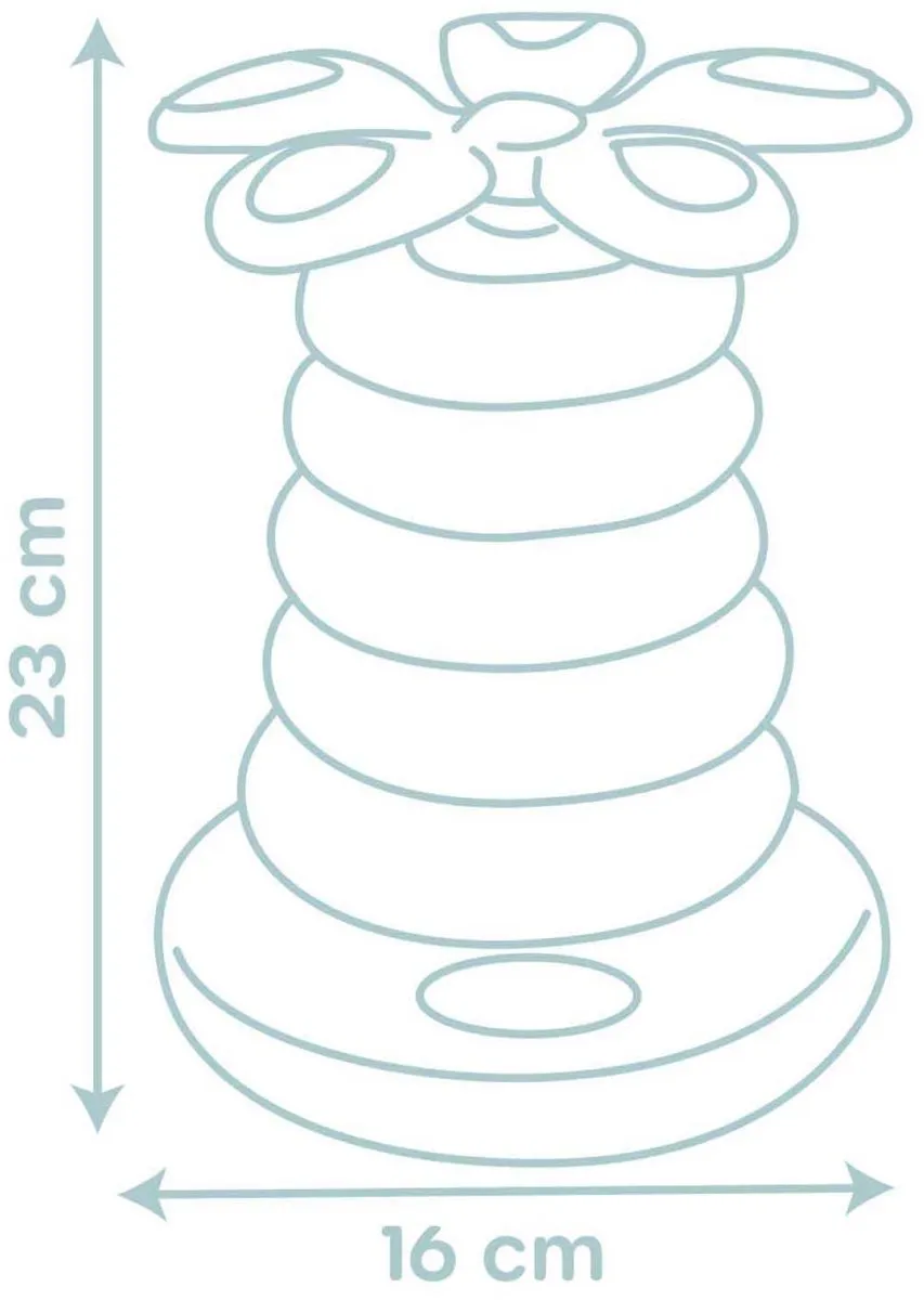 Smoby Little Smoby Roly Poly Stapelpiramide 6-delig - Multikleur